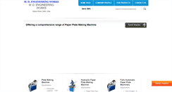 Desktop Screenshot of paperplatemakingmachine.net
